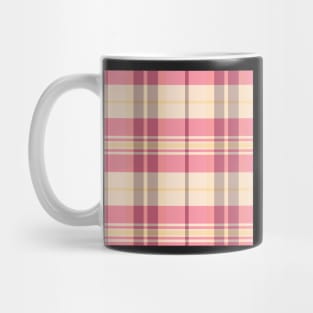 Summer Aesthetic Arable 2 Hand Drawn Textured Plaid Pattern Mug